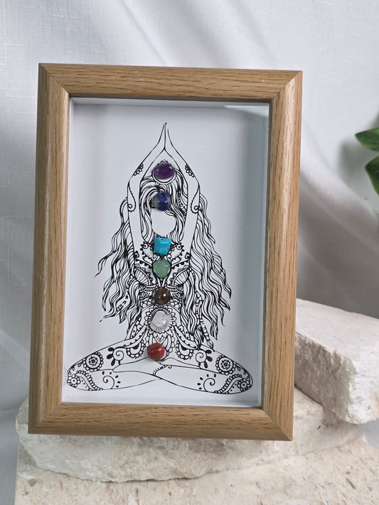 Chakra Yoga Framed Picture