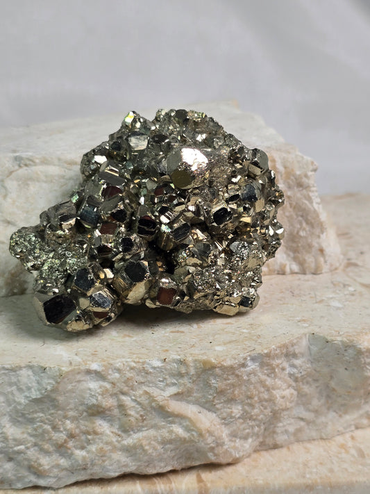 Octohedral Pyrite Cluster
