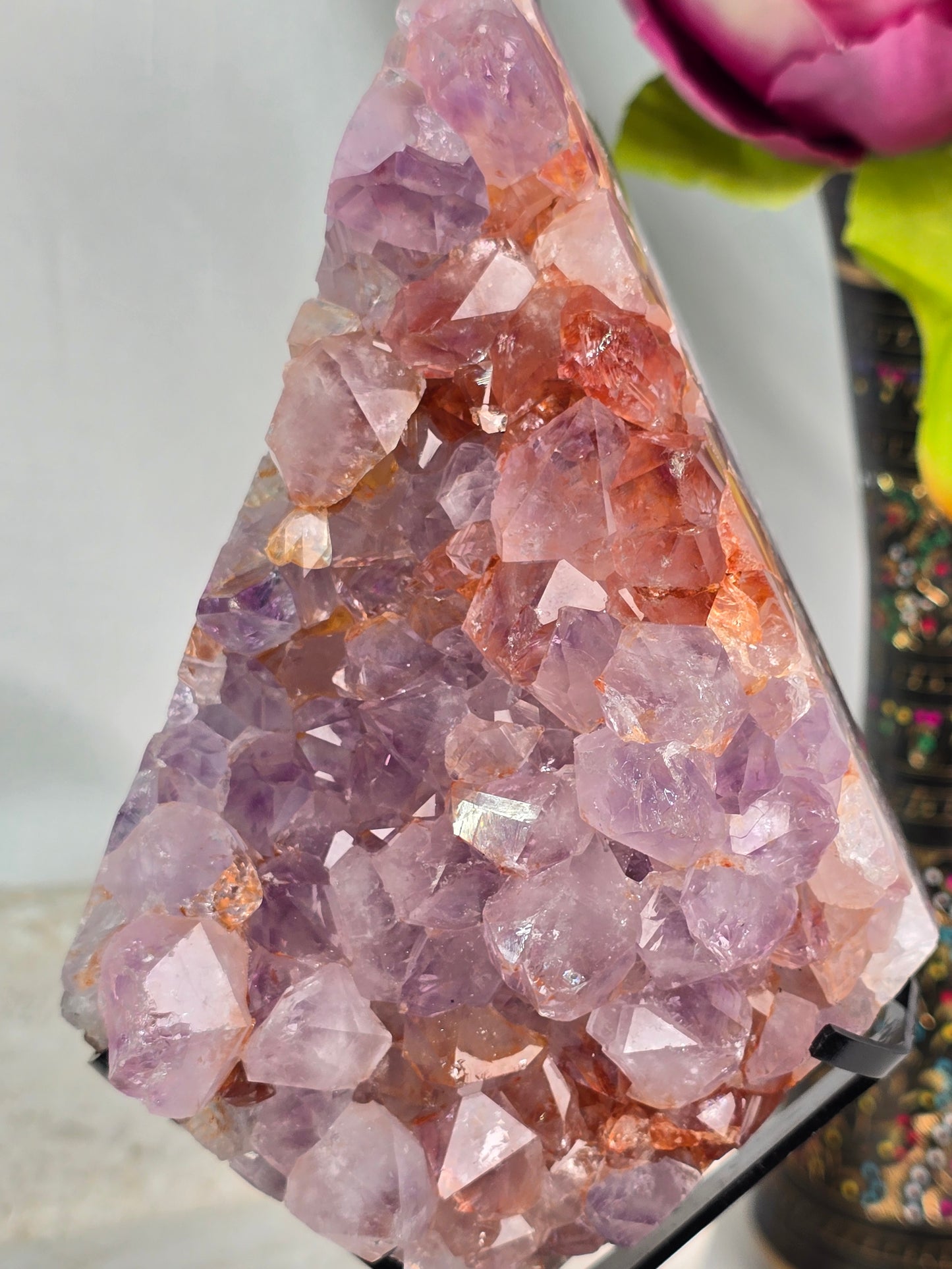 Amethyst Cluster Diamond on stand