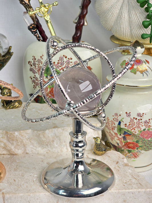 Silver Solar System Sphere Stand