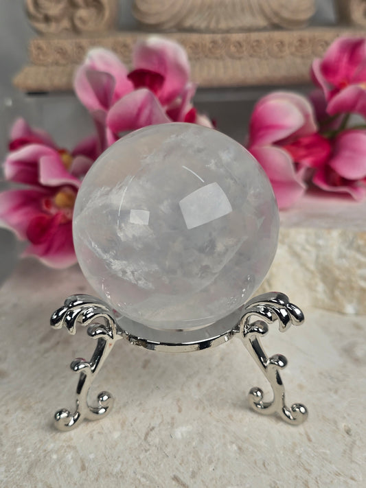 White Fluorite Sphere