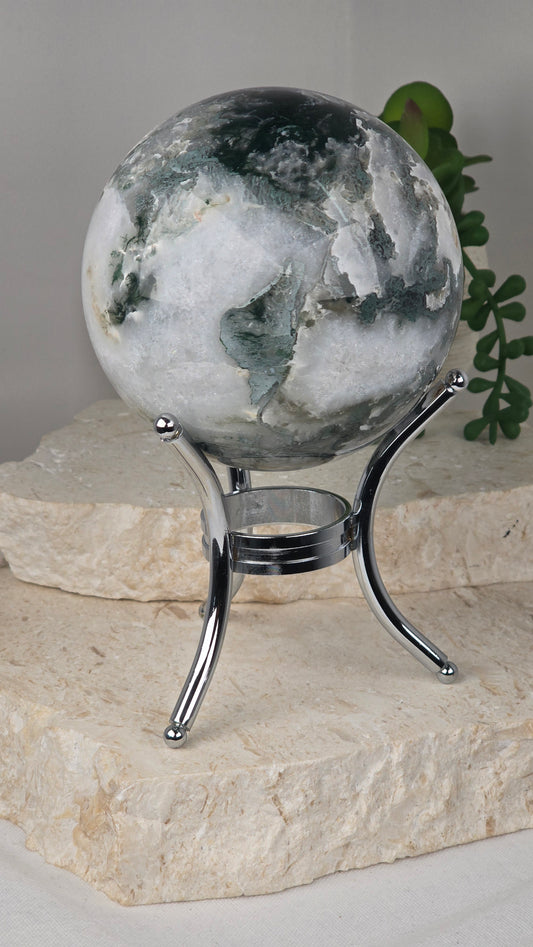 AAA Grade Moss Agate Sphere