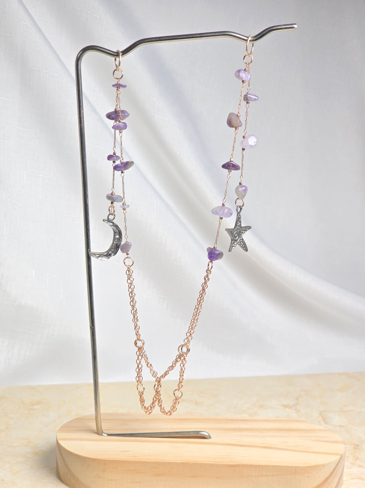 Amethyst Chain Swing Sphere Stand