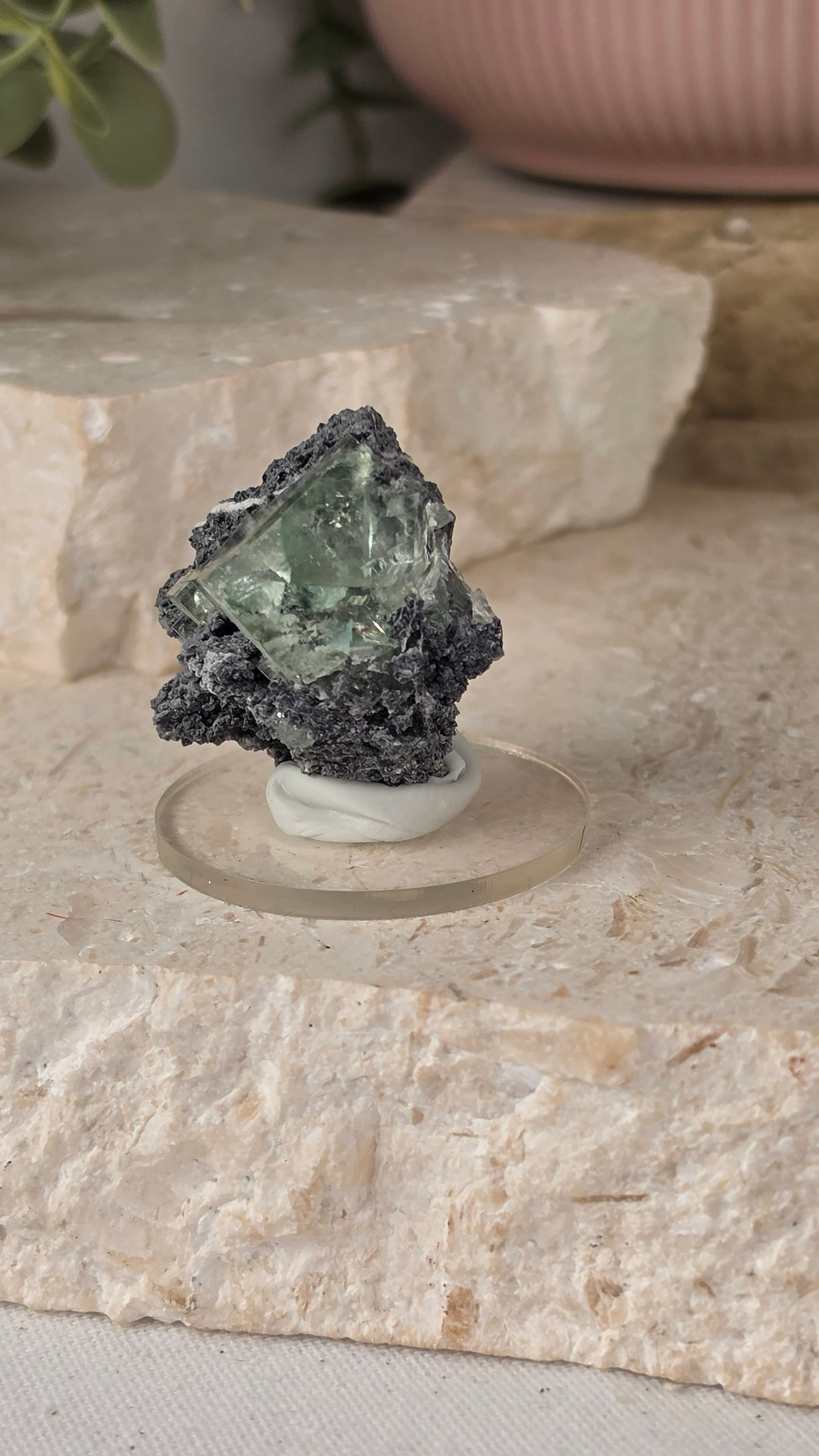 Green Cubic Fluorite Specimen