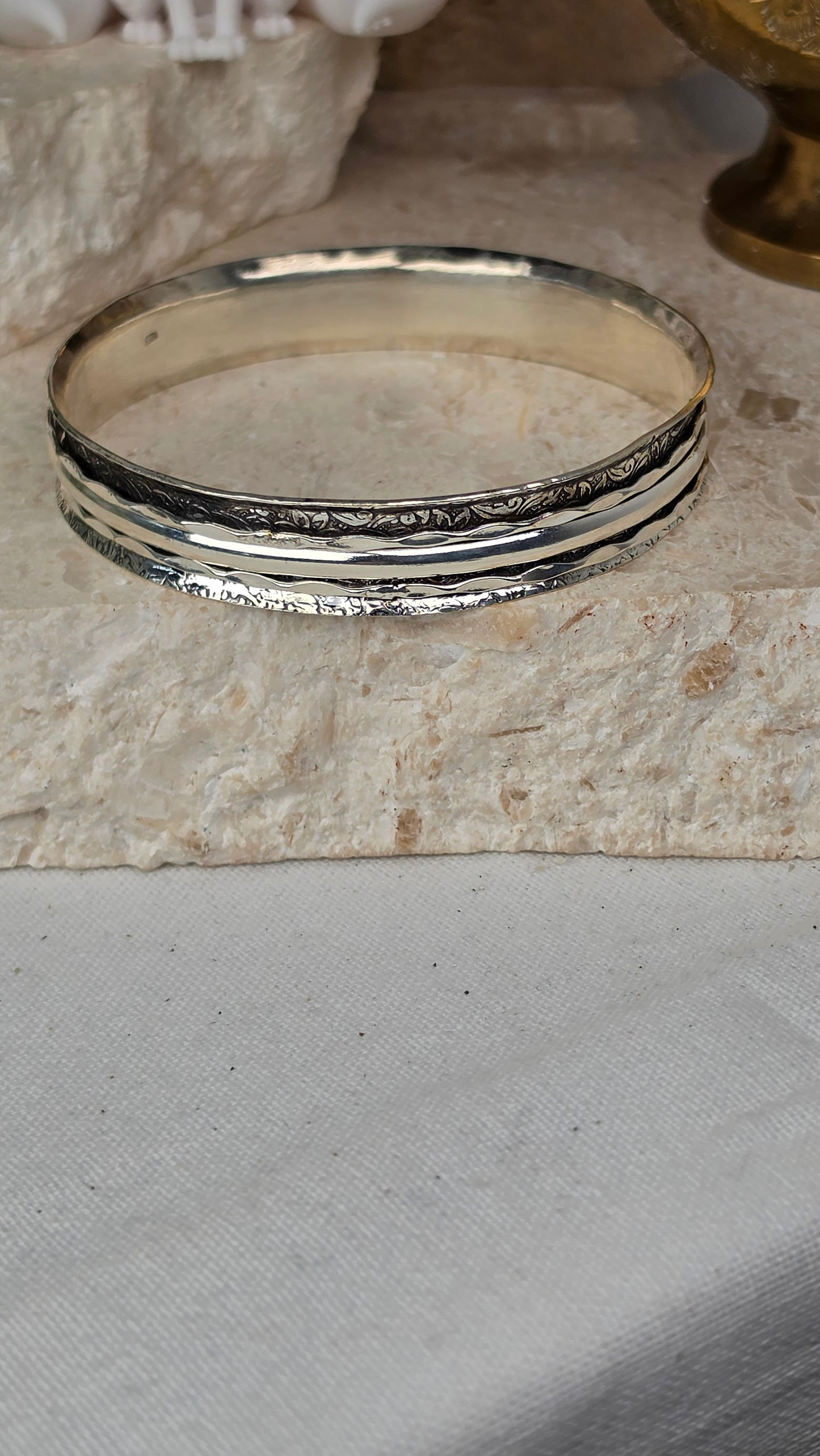 Sterling Silver Spinner Bangle/Cuff