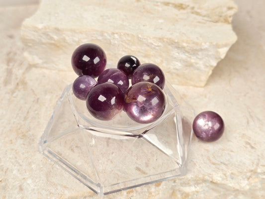 Purple Mica mini spheres