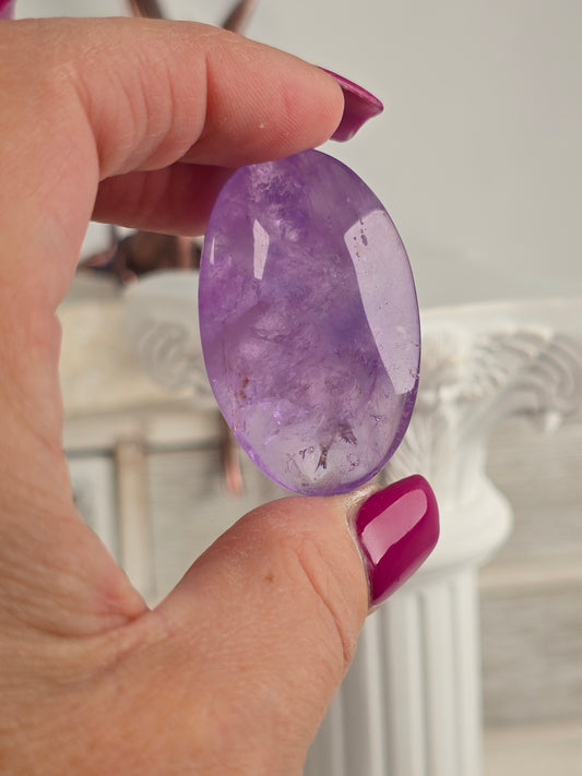 Amethyst High Quality Palm Stone