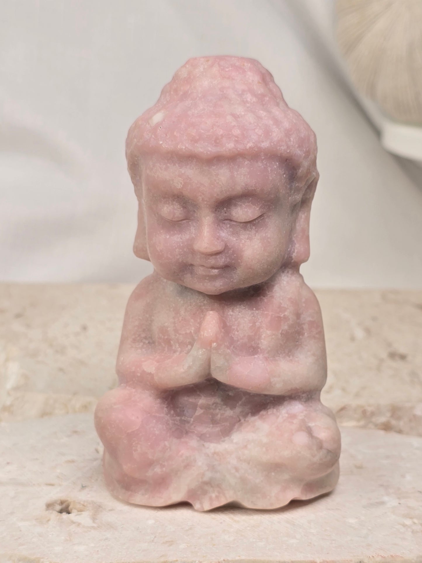 Large Pink Opal Buddha