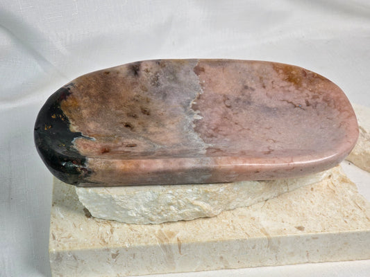 Pink Amethyst/Green Jasper Bowl