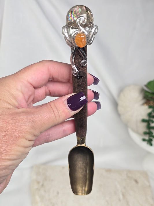 Smoky Quartz tipped alter scoop