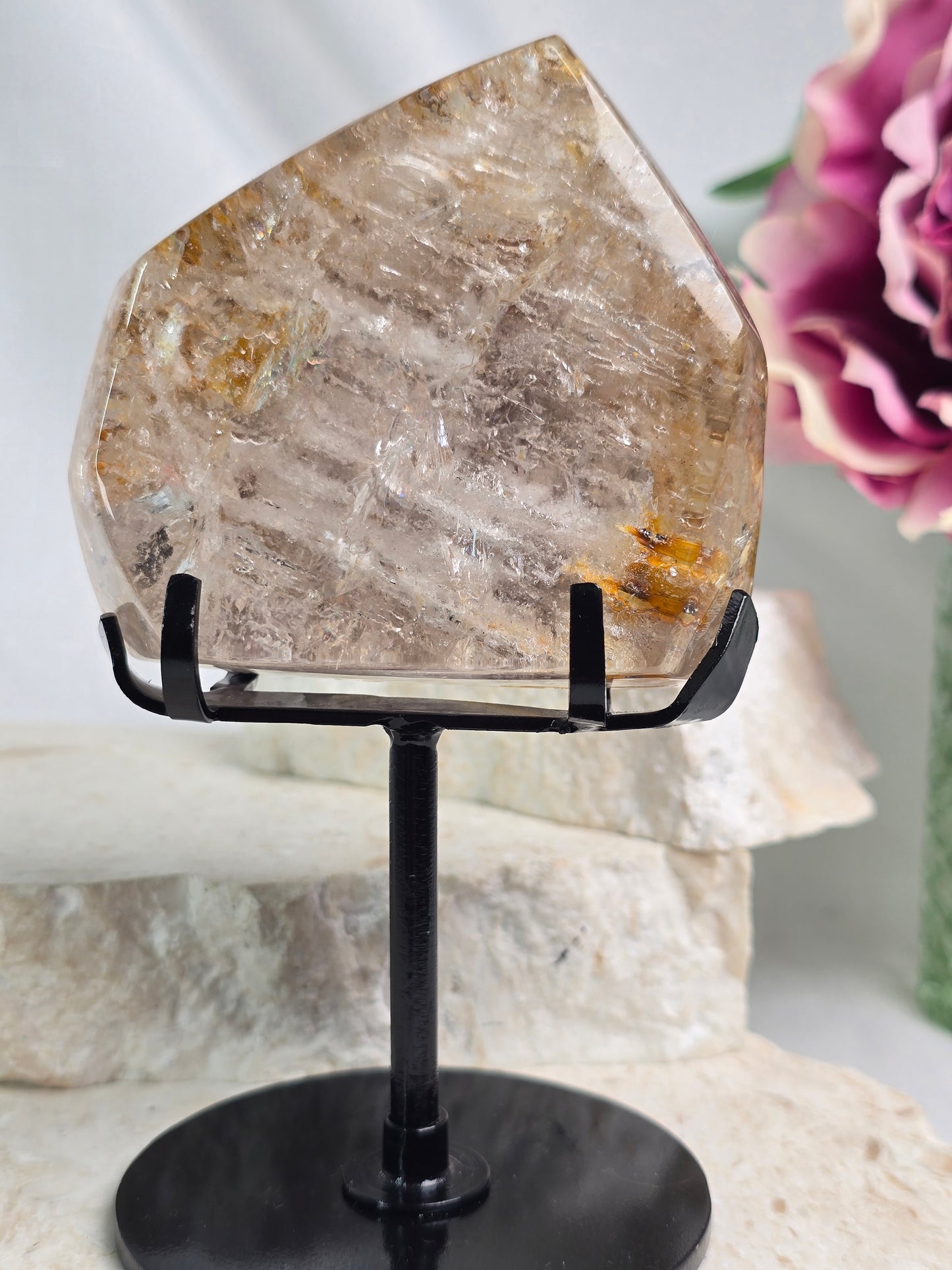 Himalayan Skelton Quartz with Garden Freeform