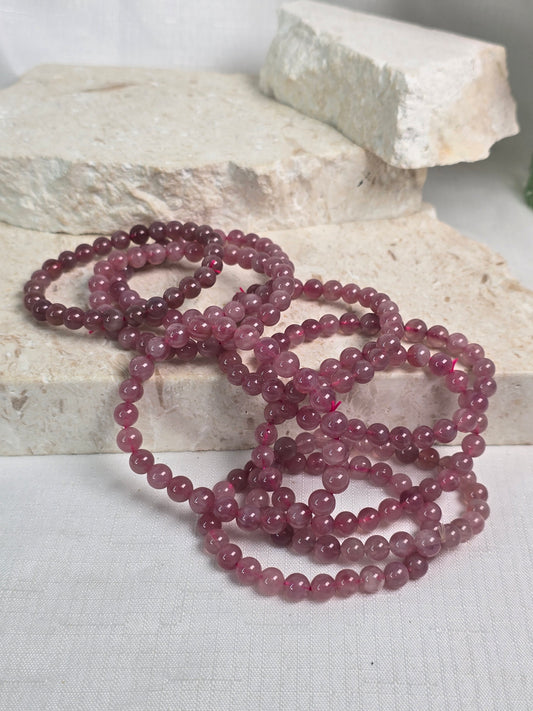 5mm Lavender Rose Quartz Bracelets