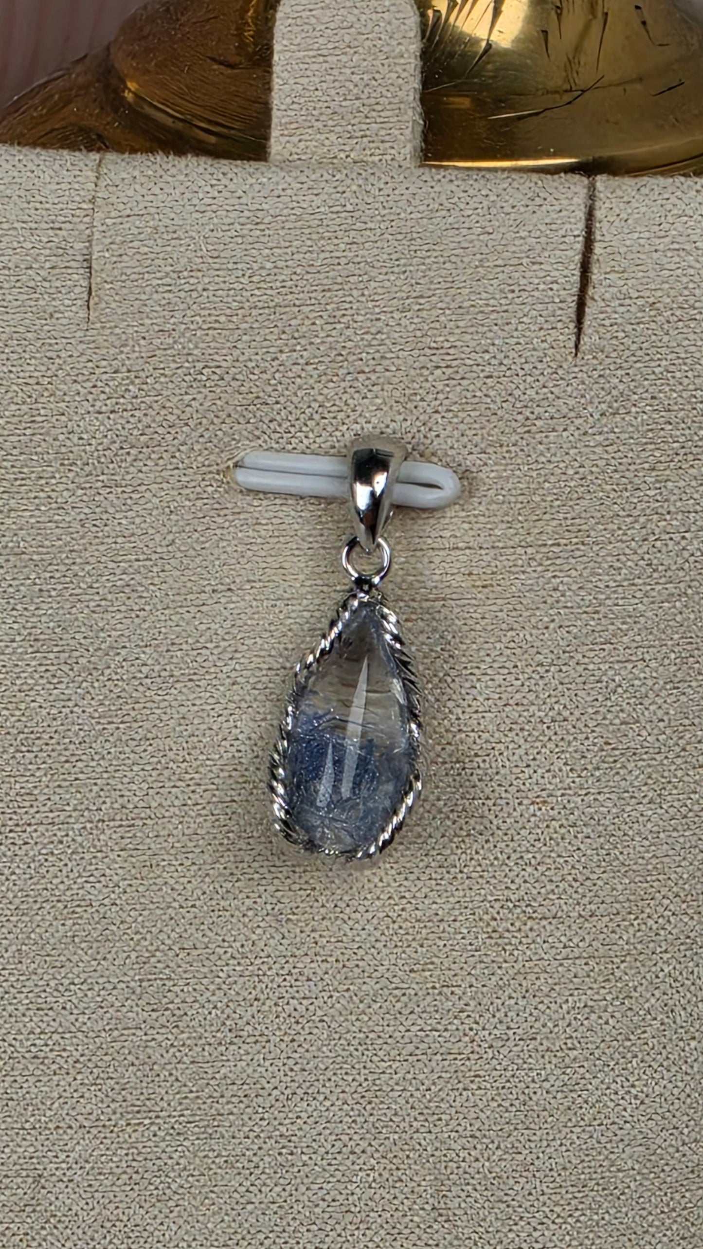 Dumortierite Sterling Silver Pendant
