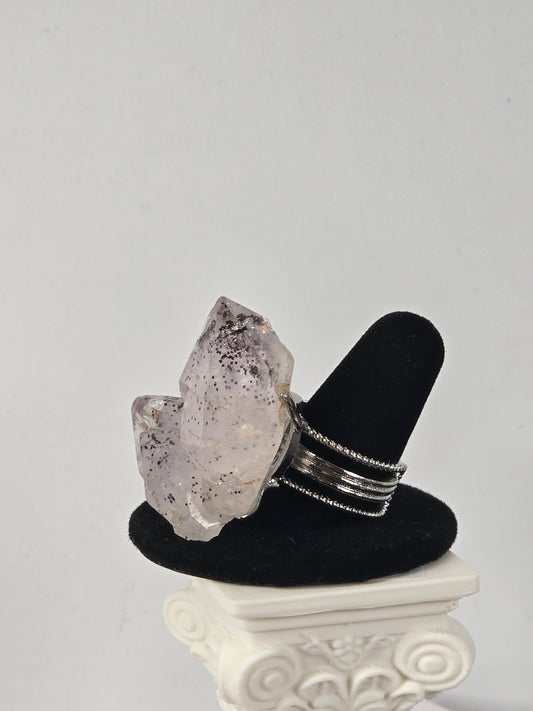 Phantom Amethyst Cluster  Ring