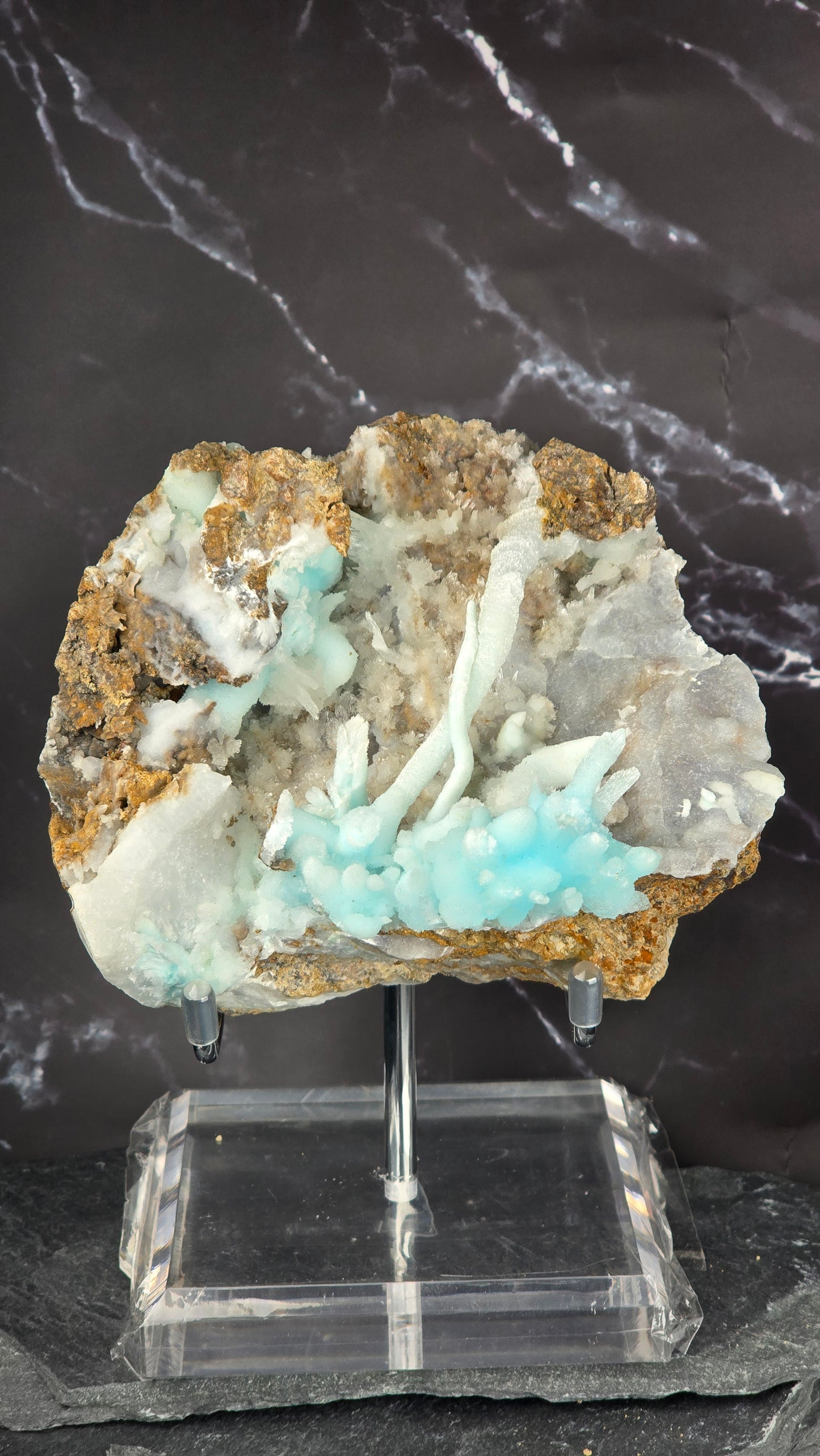 Collectors Grade XL Blue Aragonite Specimen