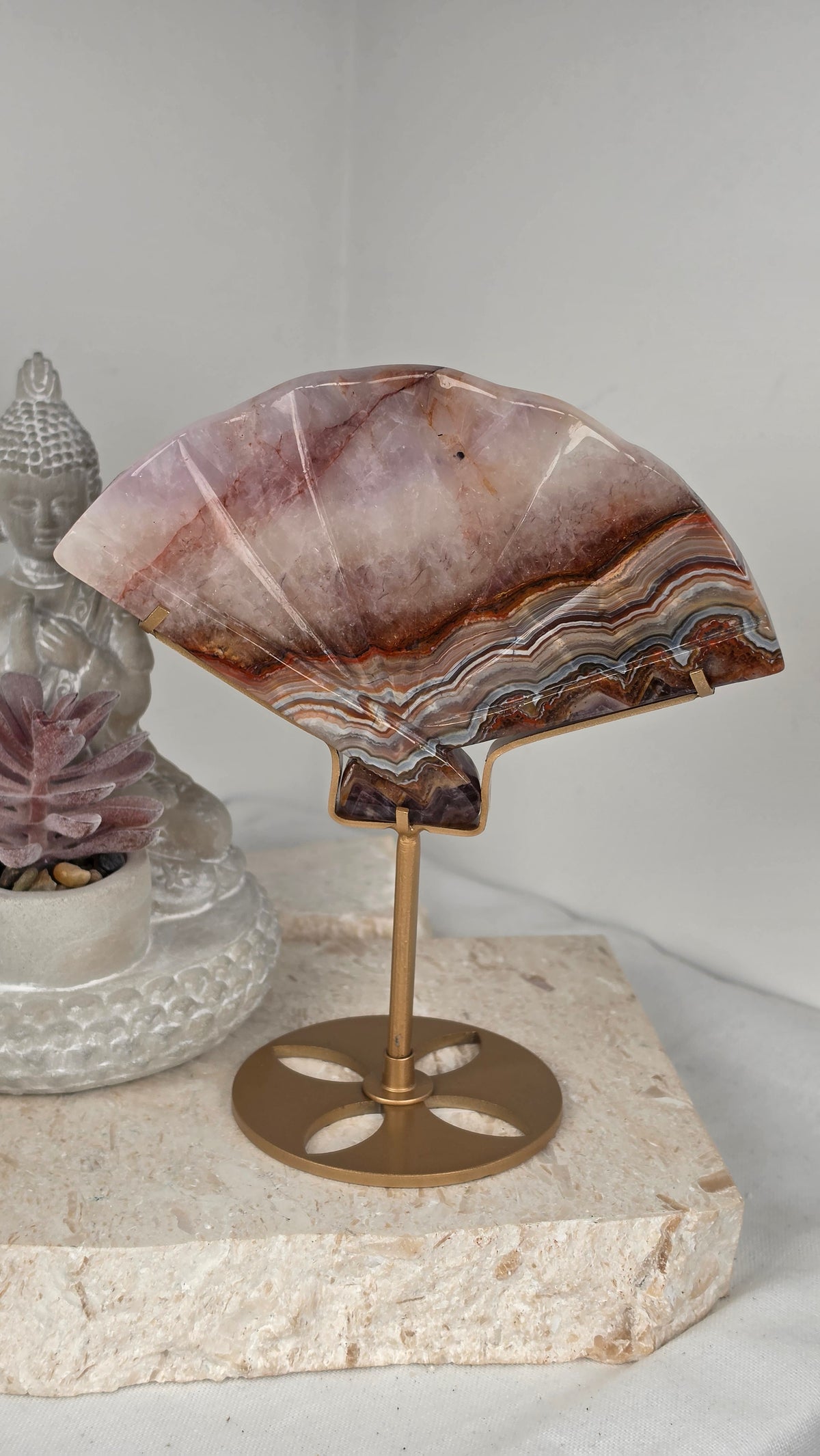Amethyst Agate Fan