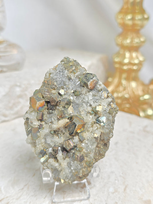 Pyrite & Quartz Specimen