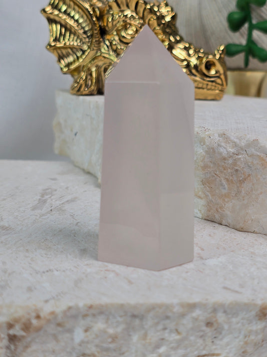 Pink Gyrasol Quartz Tower