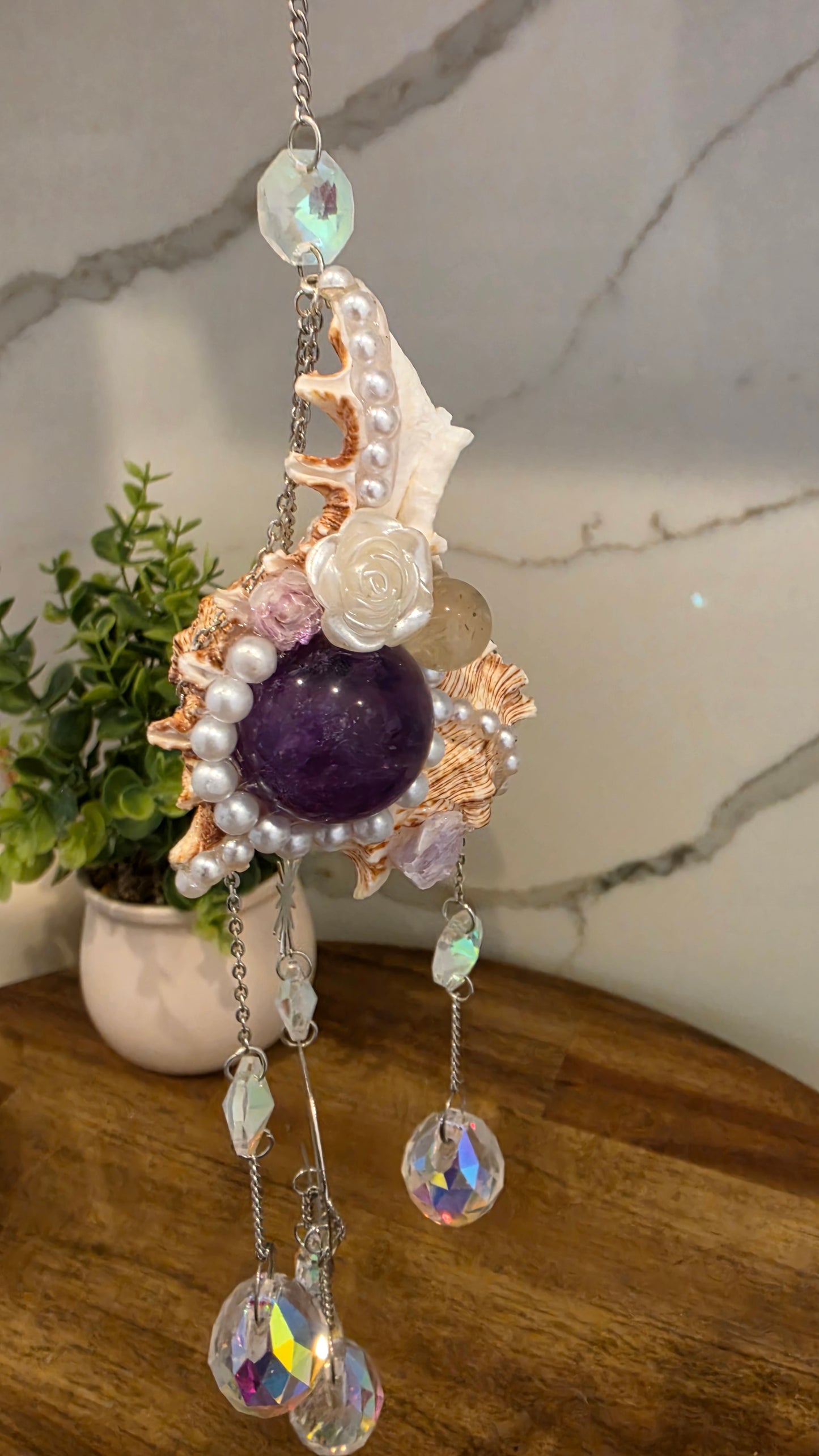 Mermaid Shell Suncatcher