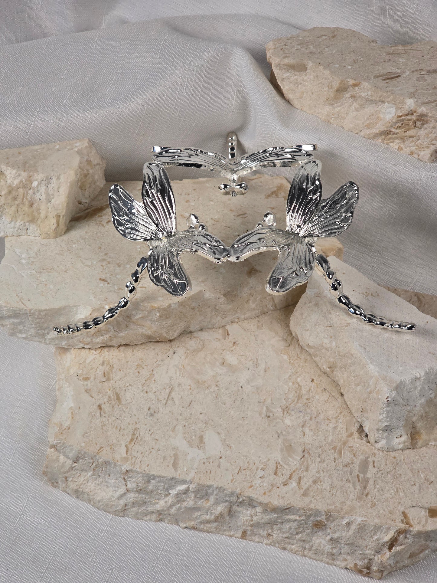 Metal Dragonfly Sphere Stand Large Heavy Duty