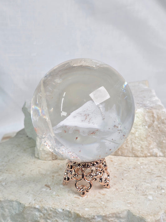 AAA Grade Phantom Garden Quartz Sphere