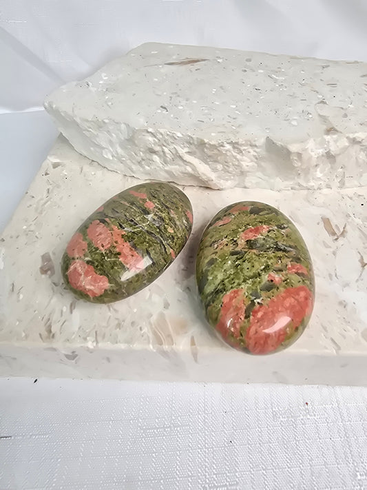 Unakite Palm Stones