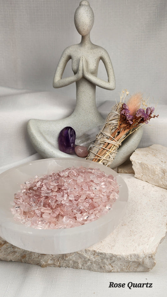 Rose Quartz Chips