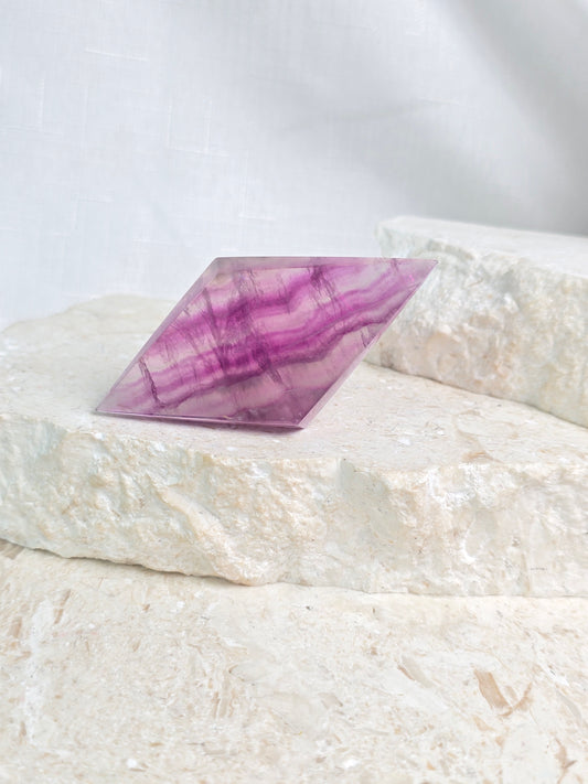 Purple Fluorite Diamond