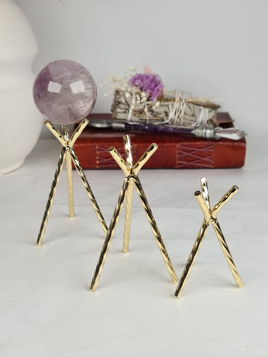 Gold Teepee Stands