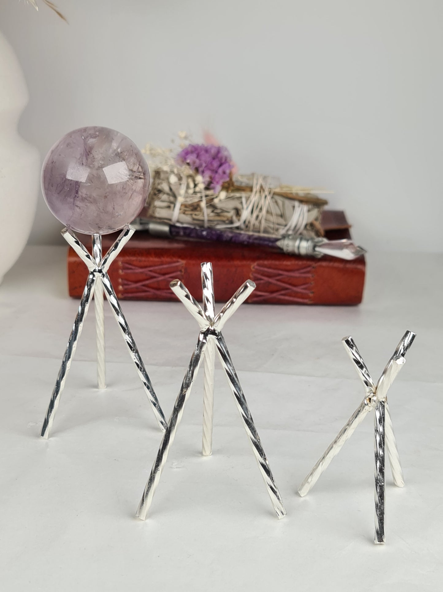 Silver Teepee Stands
